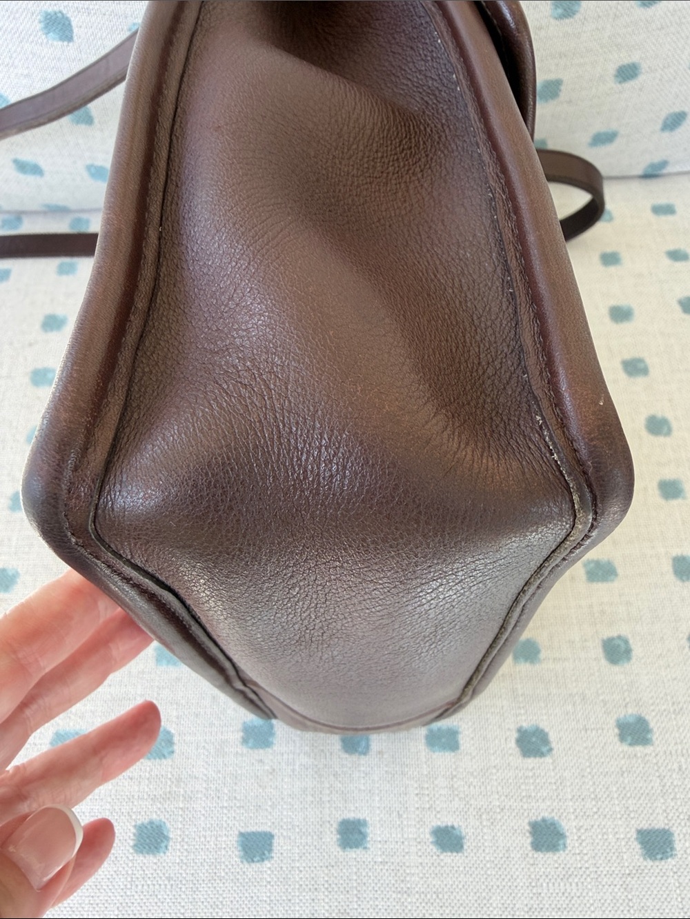 Coach Willis Bag in Mahogany from 1996 in great vintage condition, w/dust bag - Picture 10 of 14